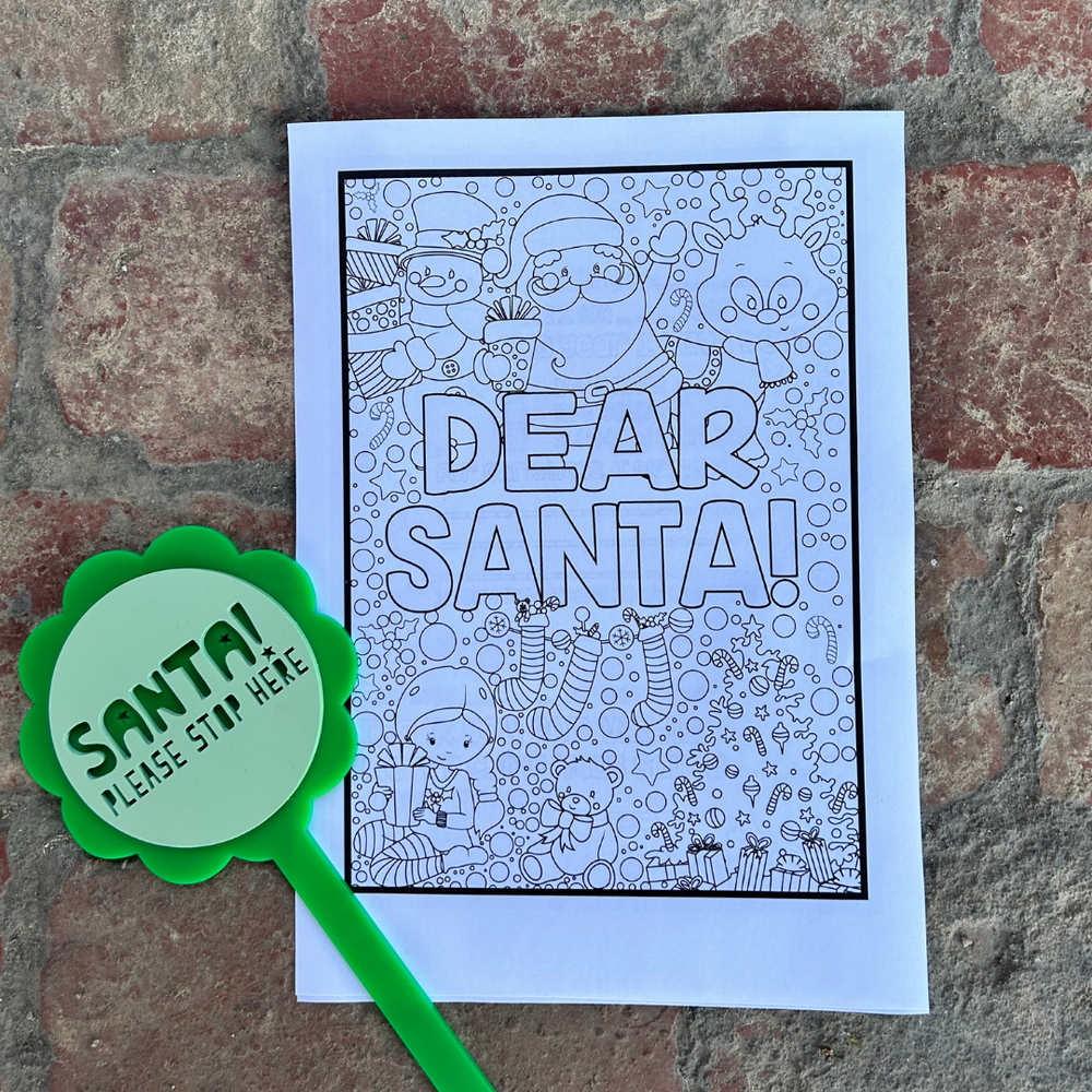 Santa Letter Colouring Sheets 2022